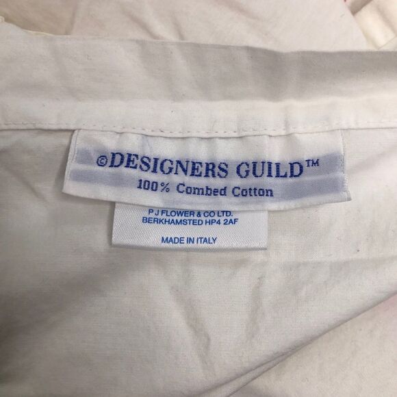 Designers Guild Green Wave Pink Dot Flat Sheet - Picture 4 of 8